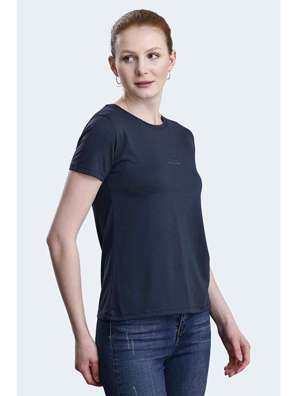 PAYTONS Kadın Koyu Gri Tişört-2