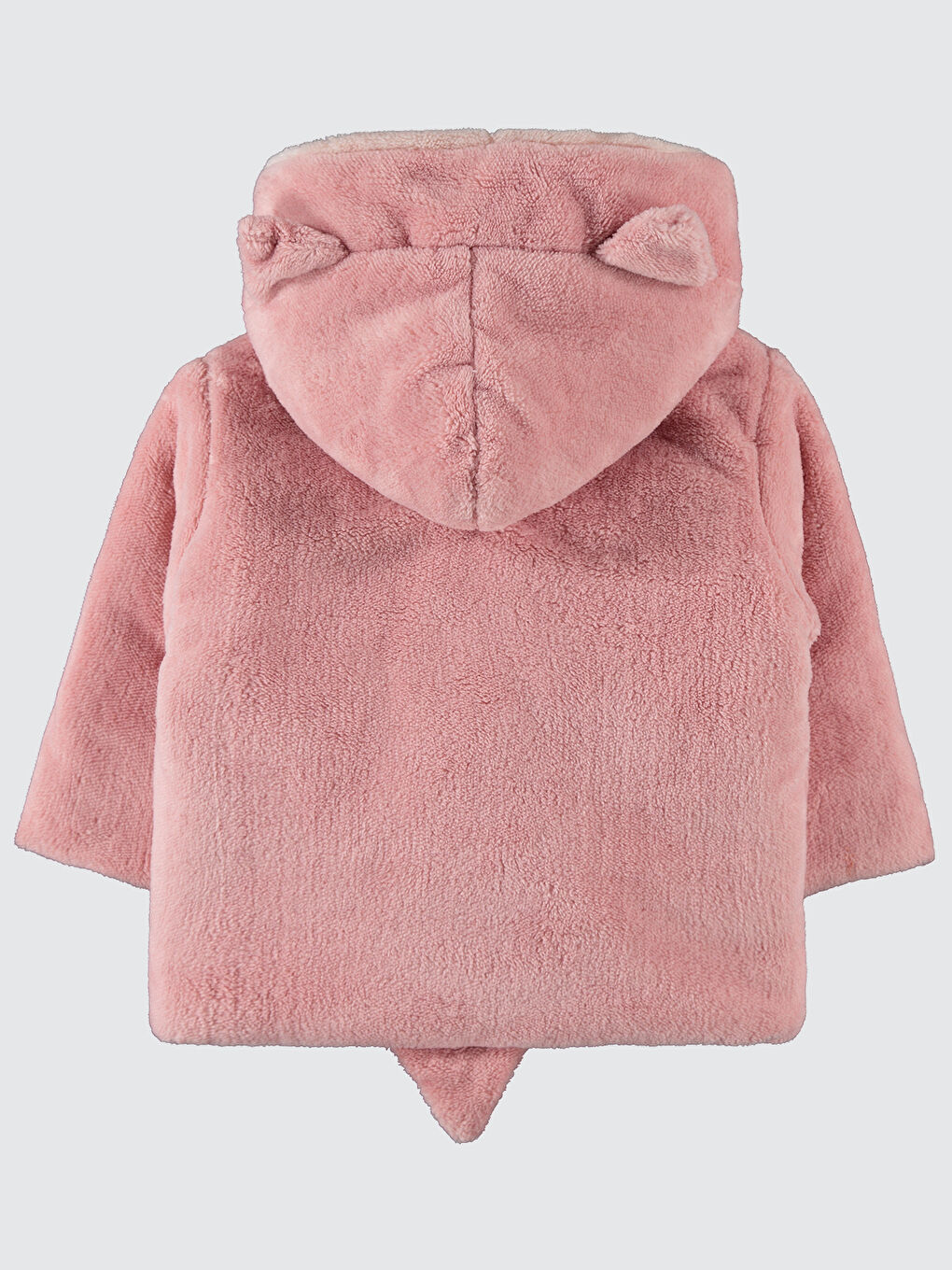 Pembe Kız Bebek Kapüşonlu Mont 6 18 Ay Pudra-2