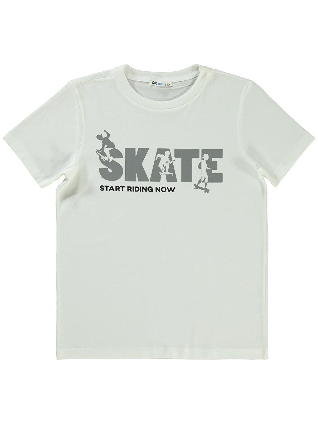 Boys Kapak Cepli Tişörtlü Gömlek 10-13 Yaş Gömlek - Gri 10-11 Yaş-1