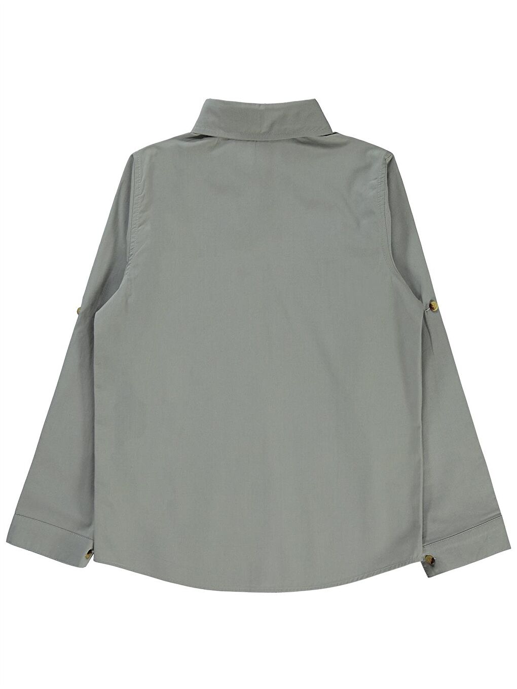 Boys Kapak Cepli Tişörtlü Gömlek 10-13 Yaş Gömlek - Gri 10-11 Yaş-2