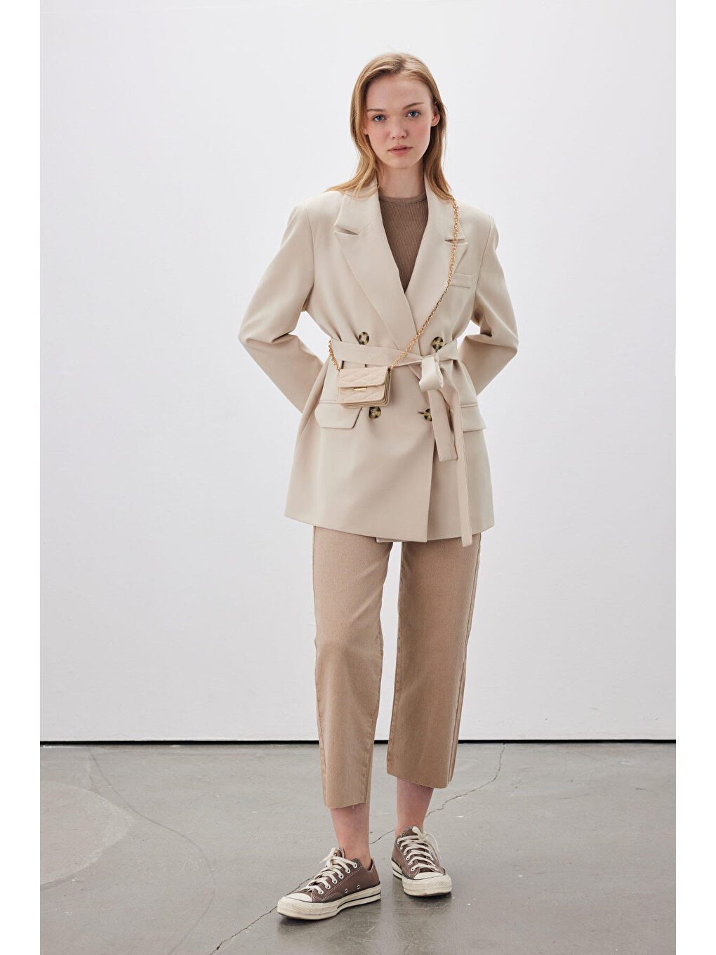 1965 Straight Denim Pantolon Bej-1