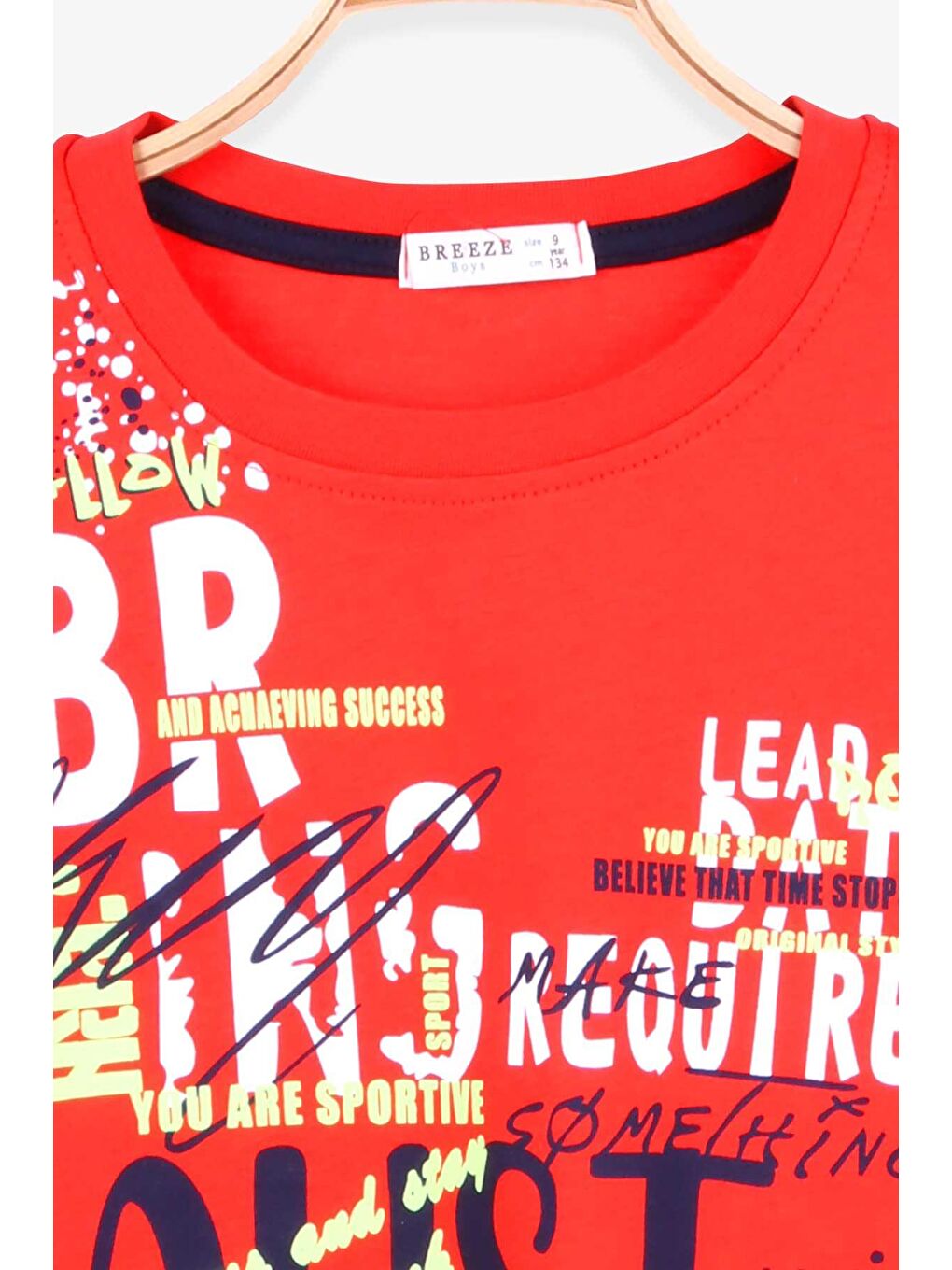 Erkek Çocuk Tişört Baskılı Turuncu (11 Yaş)-2