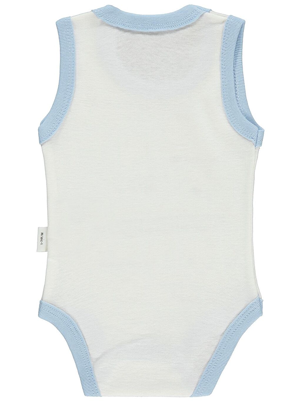 Civil Mavi Baby Bebek Çıtçıtlı Badi 1-36 Ay Mavi - 1