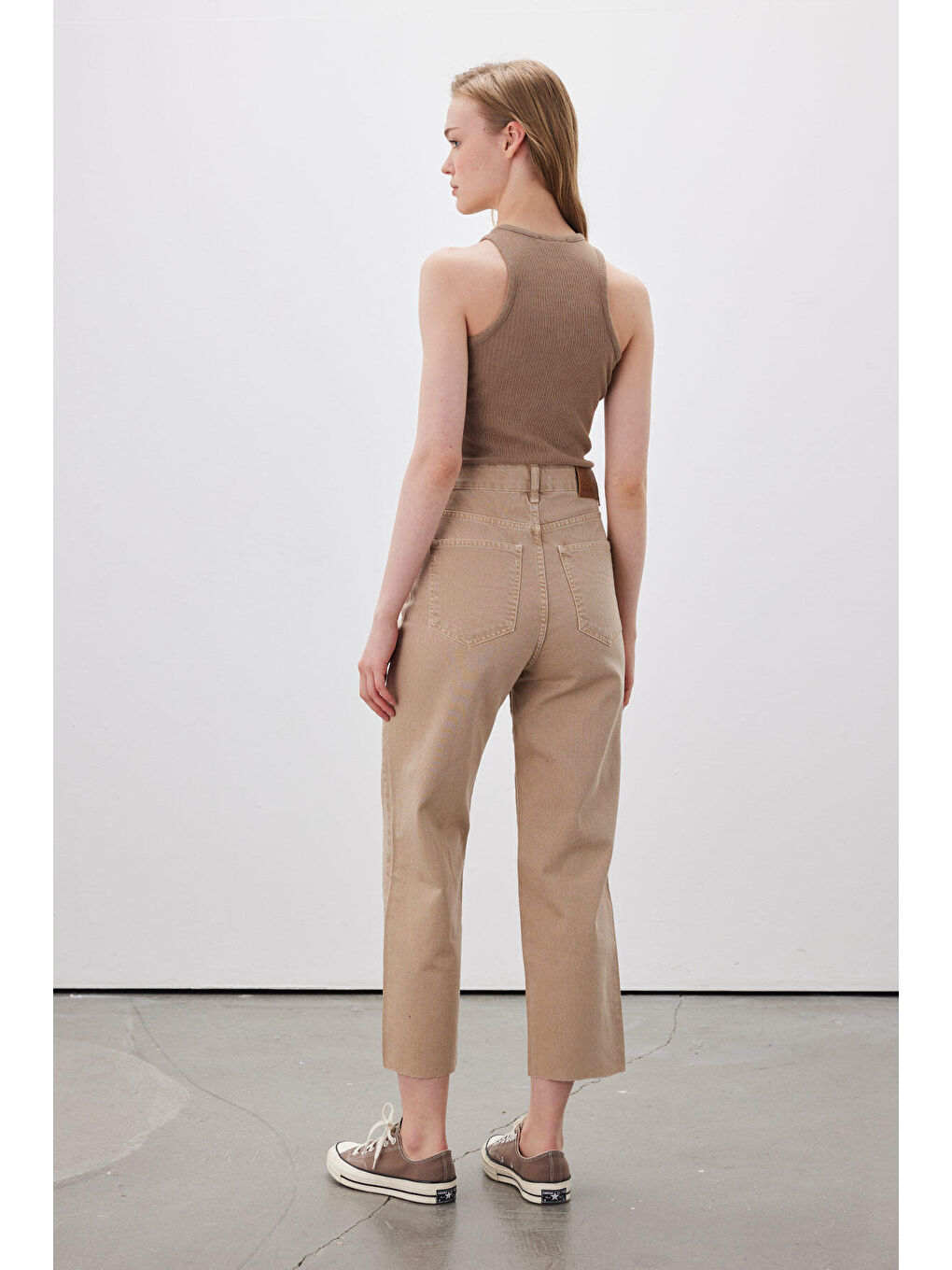 1965 Straight Denim Pantolon Bej-5