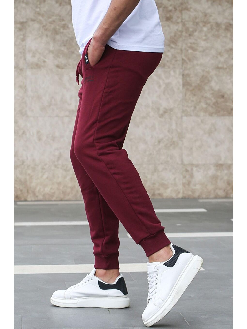 Basic Bordo Eşofman Altı 4209-2