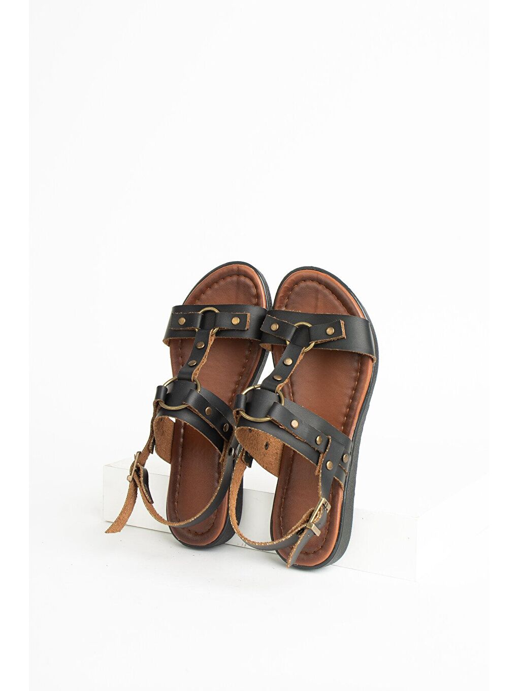 Siyah Rahat Taban Kadın Sandalet 51-831-23-1