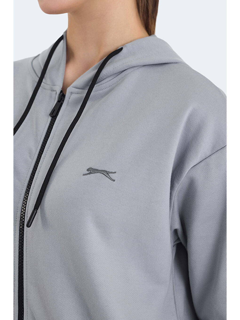 KATHLEENA IN Kadın Oversıze Gri Sweatshırt-4