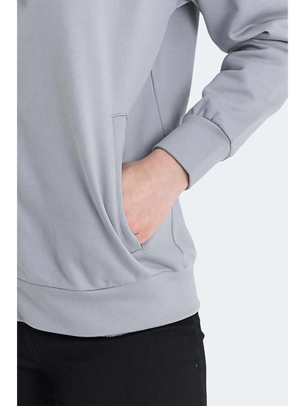 KATHLEENA IN Kadın Oversıze Gri Sweatshırt-5