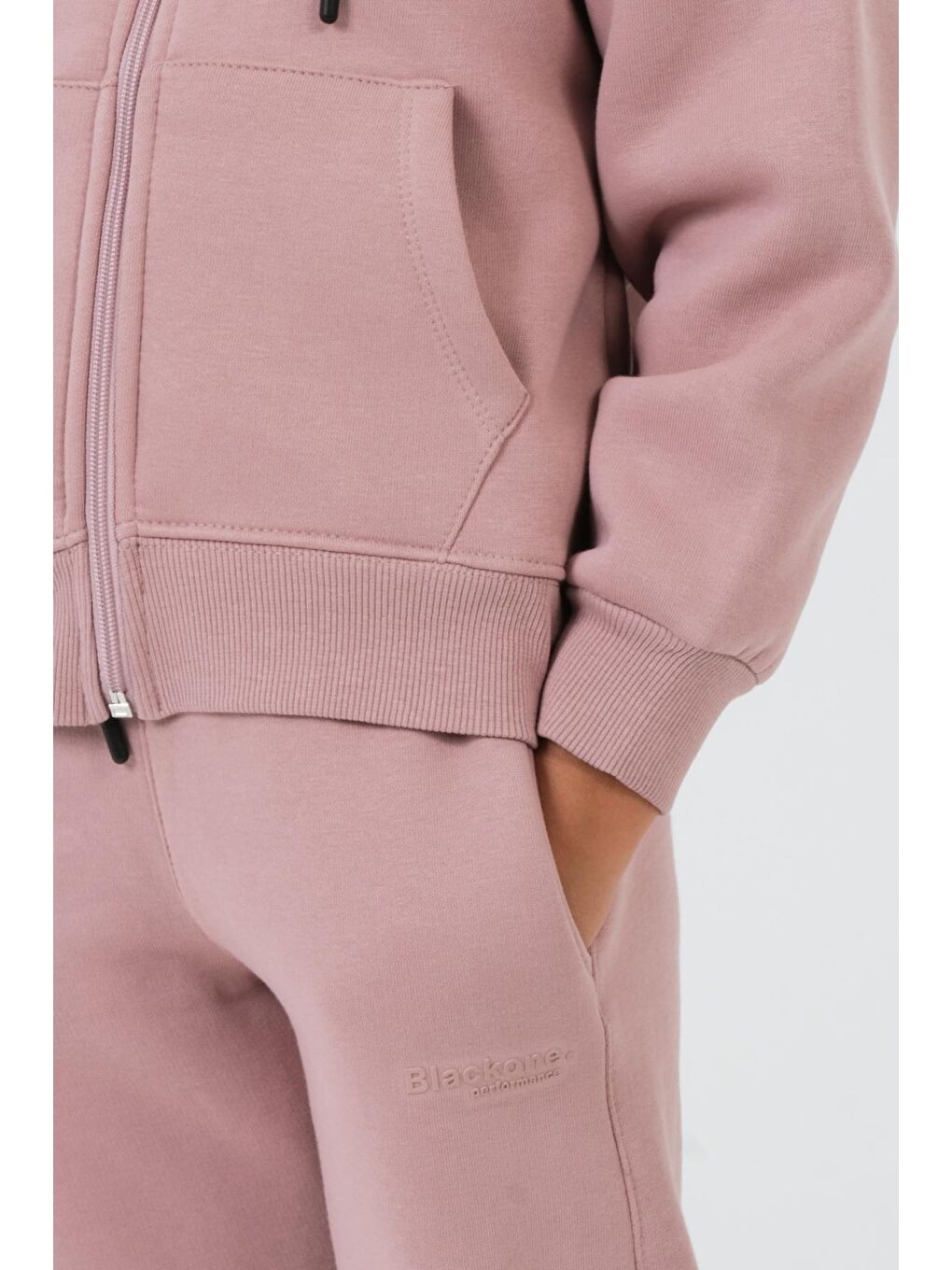 Pembe Erkek Çocuk Kapüşonlu Eşofman Takımı-4