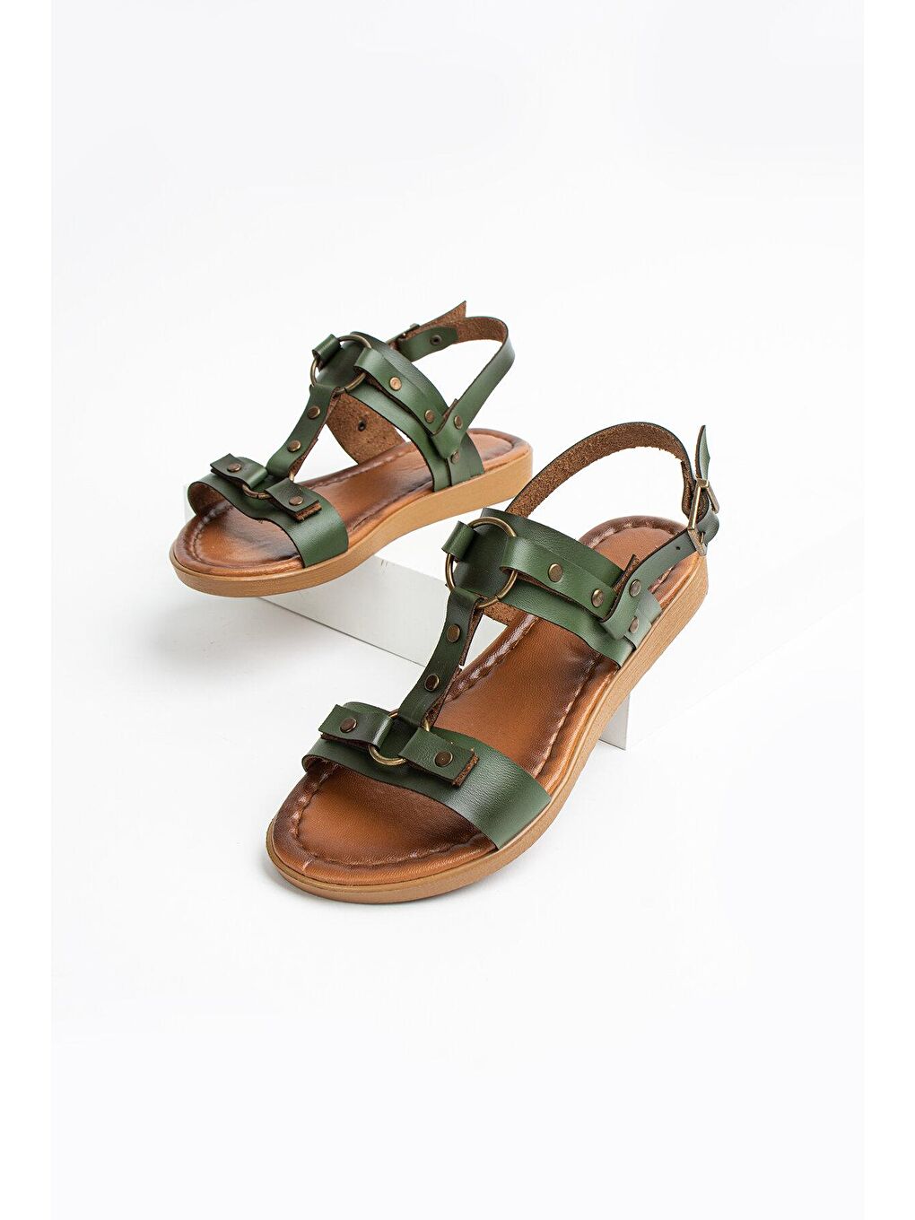 Haki Rahat Taban Kadın Sandalet 51-831-23-1