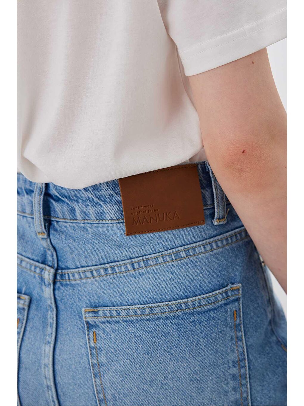 1965 Straight Denim Pantolon Mavi-3