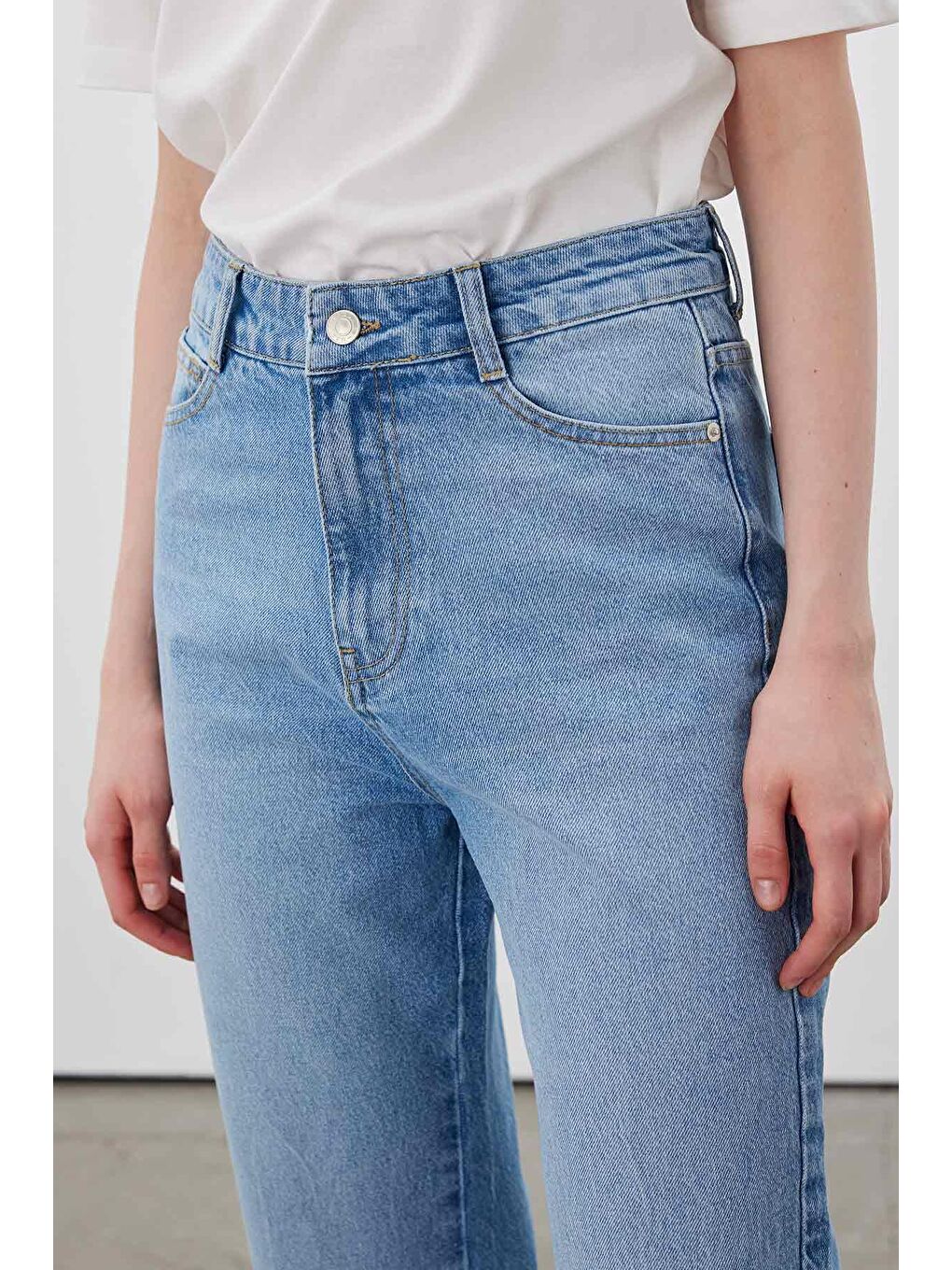 1965 Straight Denim Pantolon Mavi-4