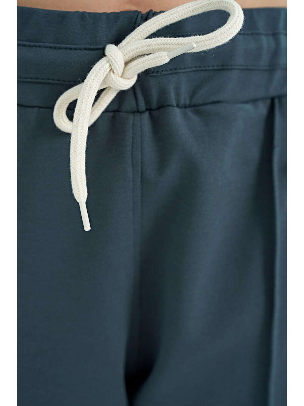 Orman Yeşili Yan Bantlı Gizli Fermuar Cep Detaylı Jogger Kız Çocuk Eşofman Alt - 75122-3