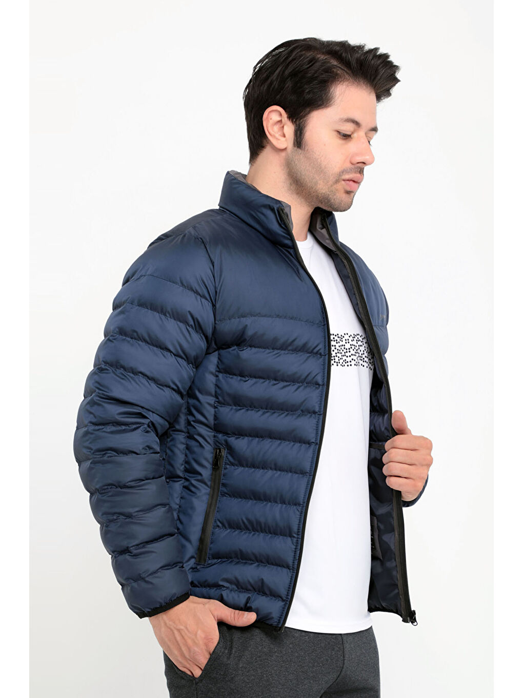 Lacivert BOSS I Erkek Mont Kaban-1