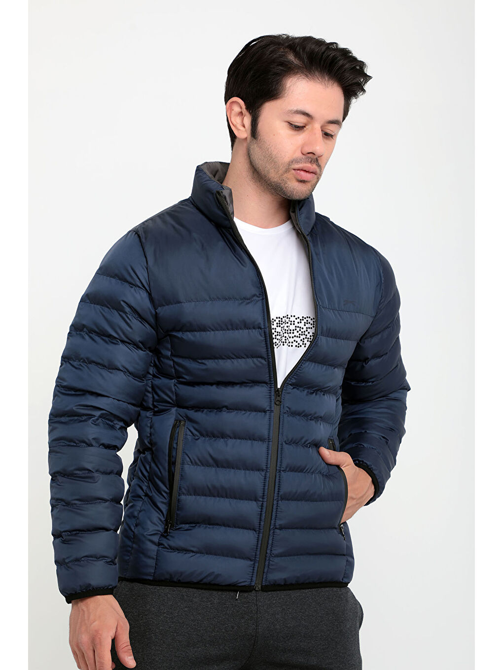 Lacivert BOSS I Erkek Mont Kaban-4