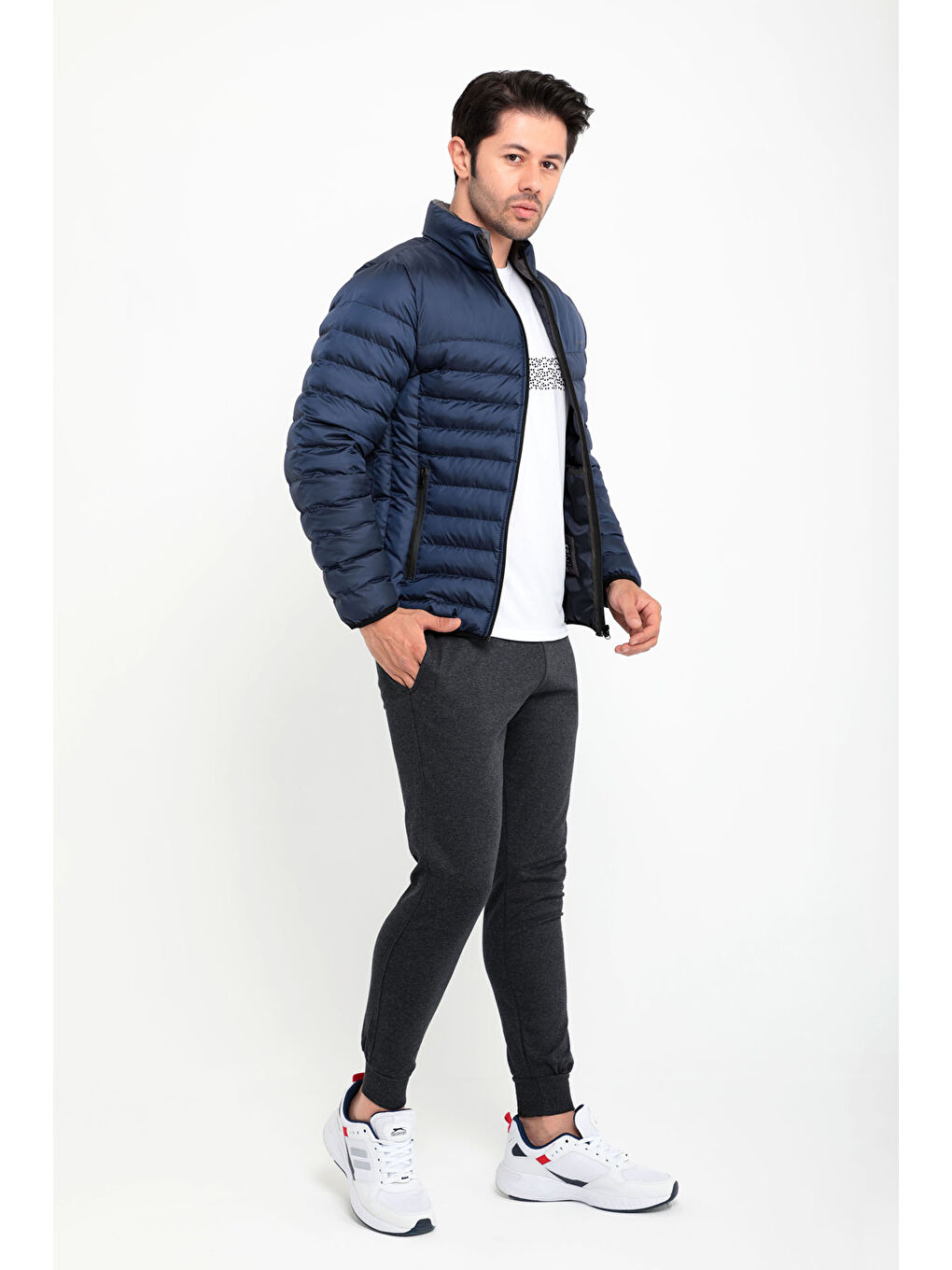 Lacivert BOSS I Erkek Mont Kaban-6