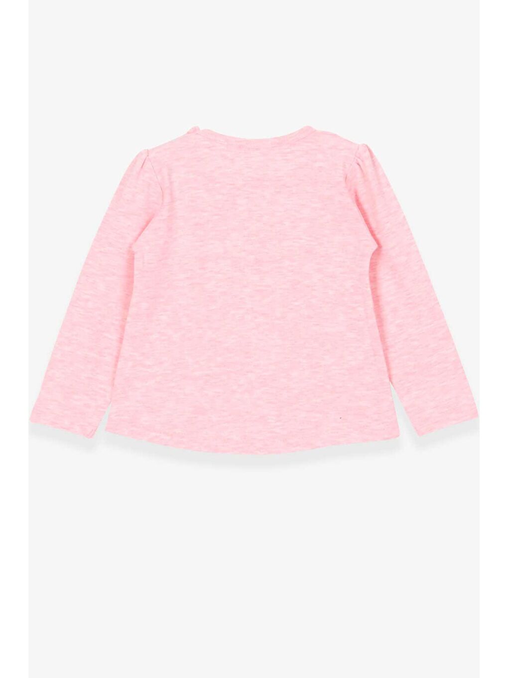 Pembe Kız Bebek Uzun Kollu Tişört Dostluk Temalı Somon Melanj (2 Yaş)-1
