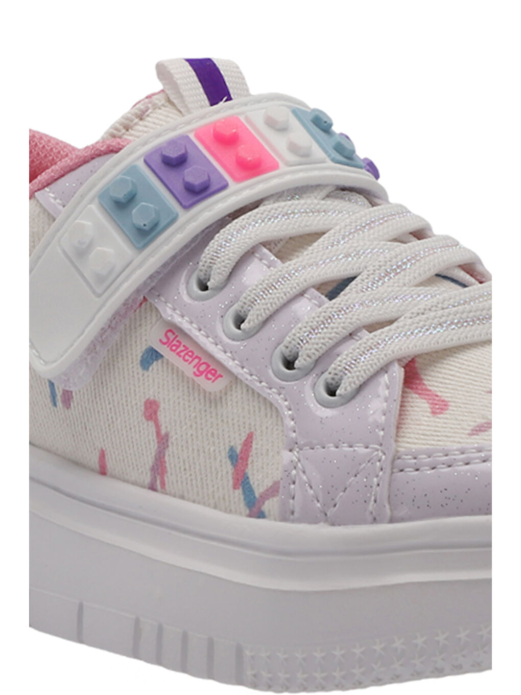 NUMANCIA Kız Çocuk Cırt Cırtlı Beyaz / Pembe Günlük Spor Ayakkabısı-3