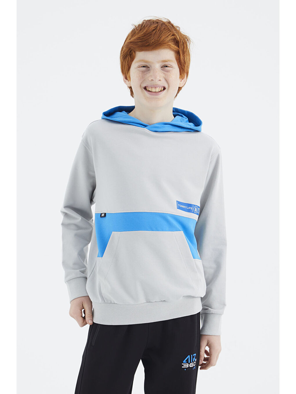 Bej Taş Standart Kalıp Erkek Çocuk Sweatshirt - 11179