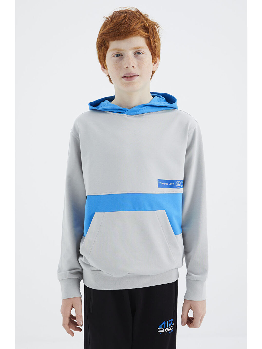 Bej Taş Standart Kalıp Erkek Çocuk Sweatshirt - 11179-2