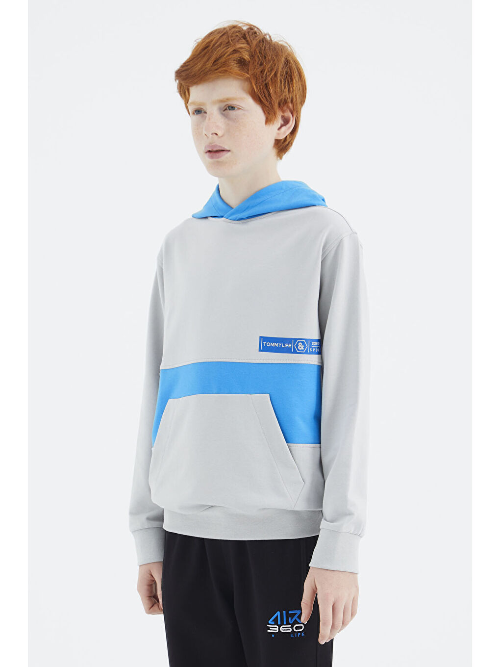 Bej Taş Standart Kalıp Erkek Çocuk Sweatshirt - 11179-4