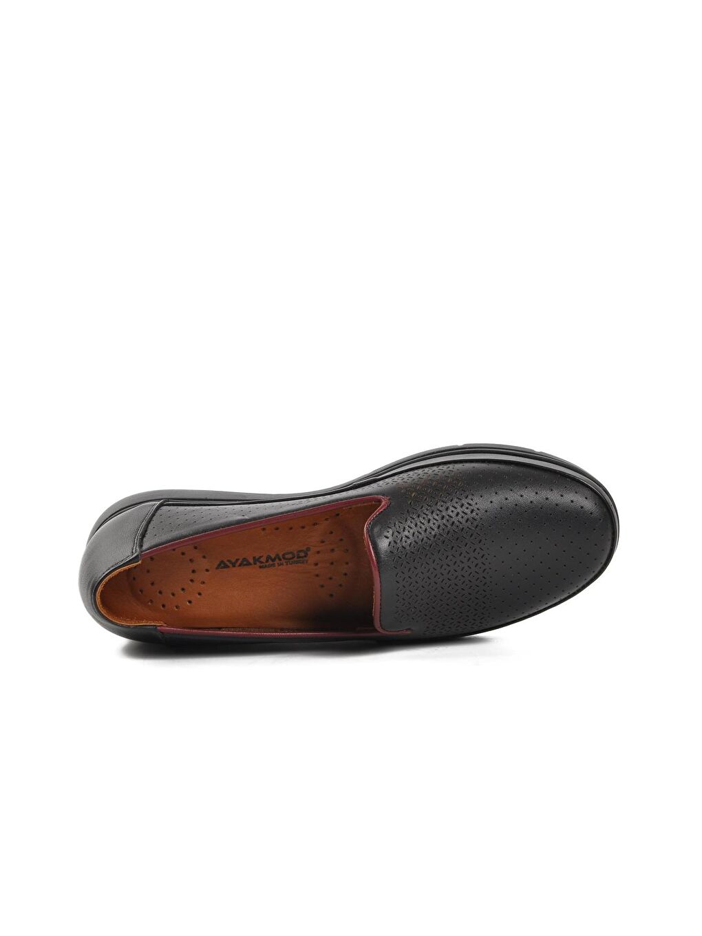 309-1 Siyah Hakiki Deri Kadın Günlük Ayakkabı-4