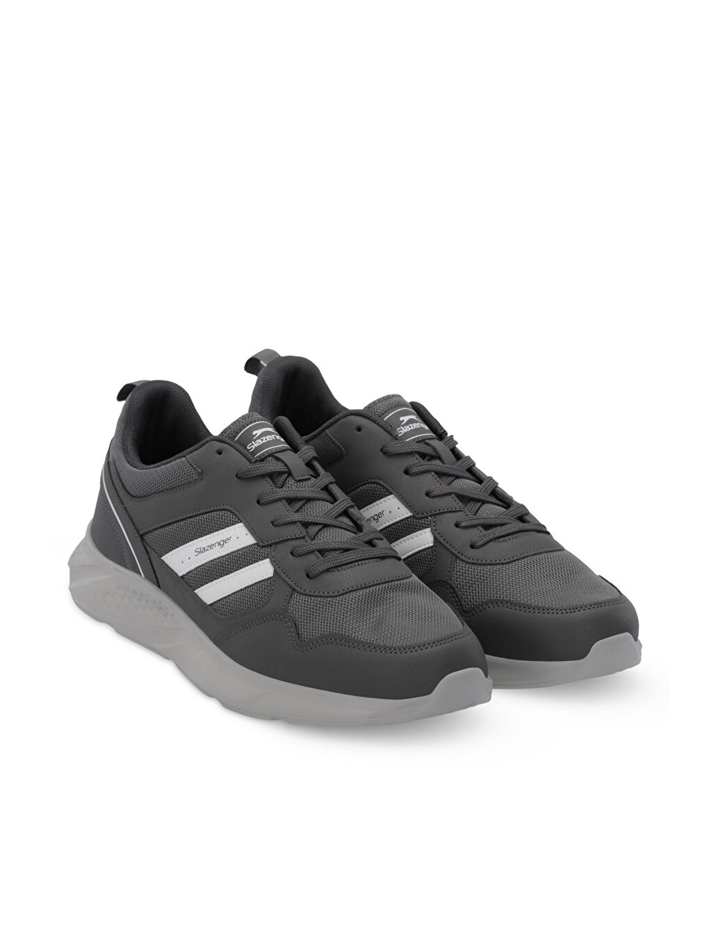 IDEAL I Erkek Koşu &amp; Yürüyüş Ayakkabı Koyu Gri / Beyaz-1