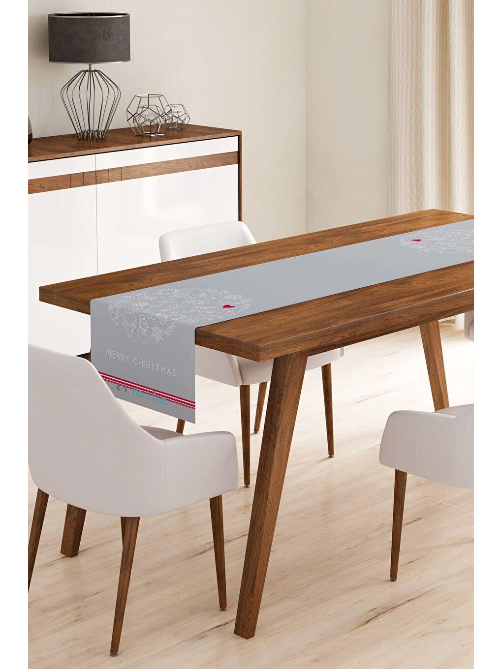 Karışık Merry Christmas Runner Modeli R960 40x140 cm