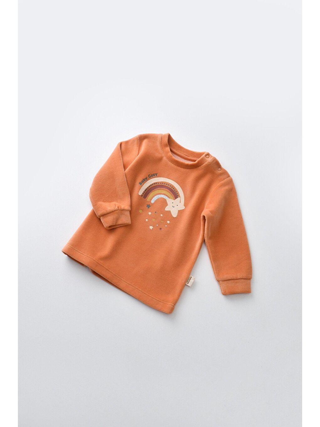 BabyCosy Organic Wear Mercan Kadife Alt&Üst Takım - 4