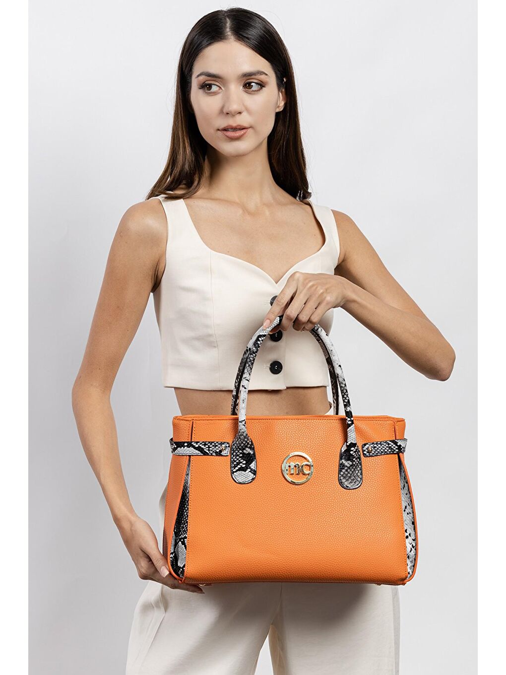 Turuncu Kadın Omuz Çantası Sandra MC231101594-8