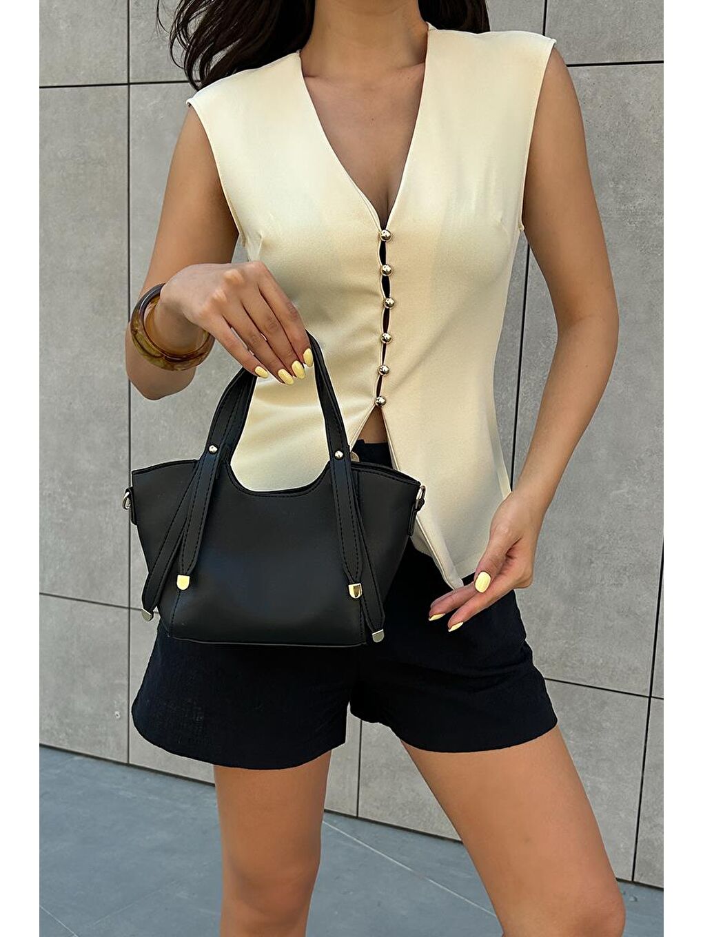 Pureline El Ve Çapraz Çanta Siyah-4