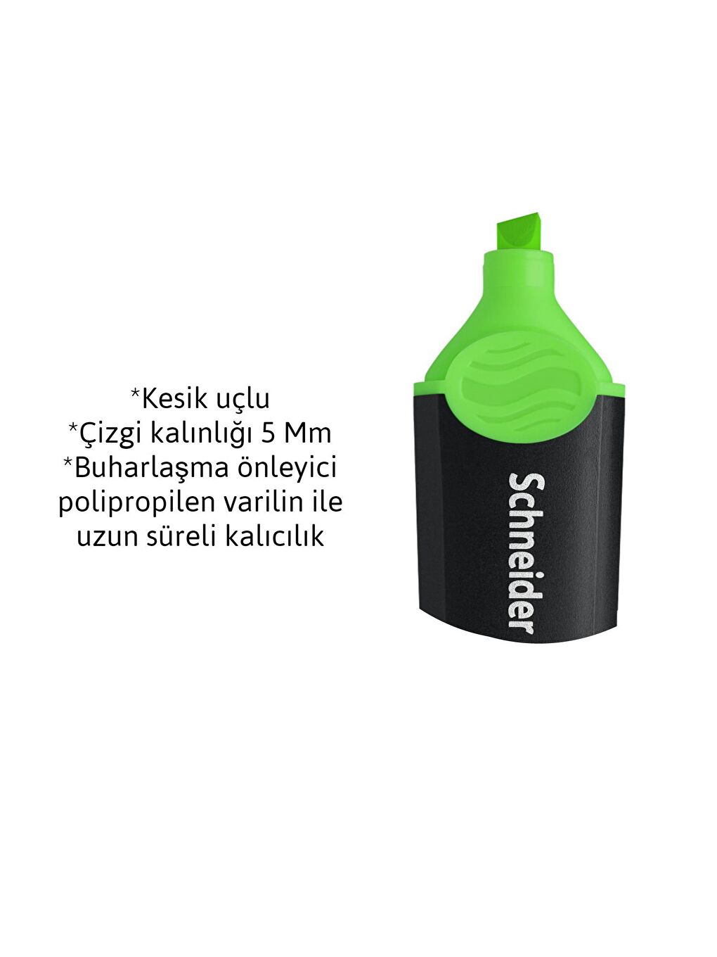 Schneider Yeşil 150 Canlı Renkler Fosforlu Kalem Yeşil 10 Lu - 1