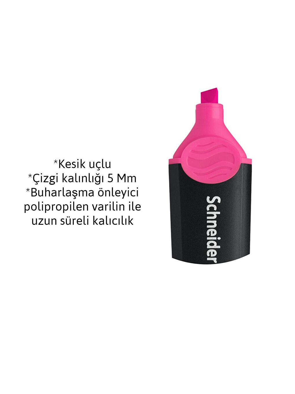 Schneider Pembe 150 Canlı Renkler Fosforlu Kalem Pembe 10 Lu - 1