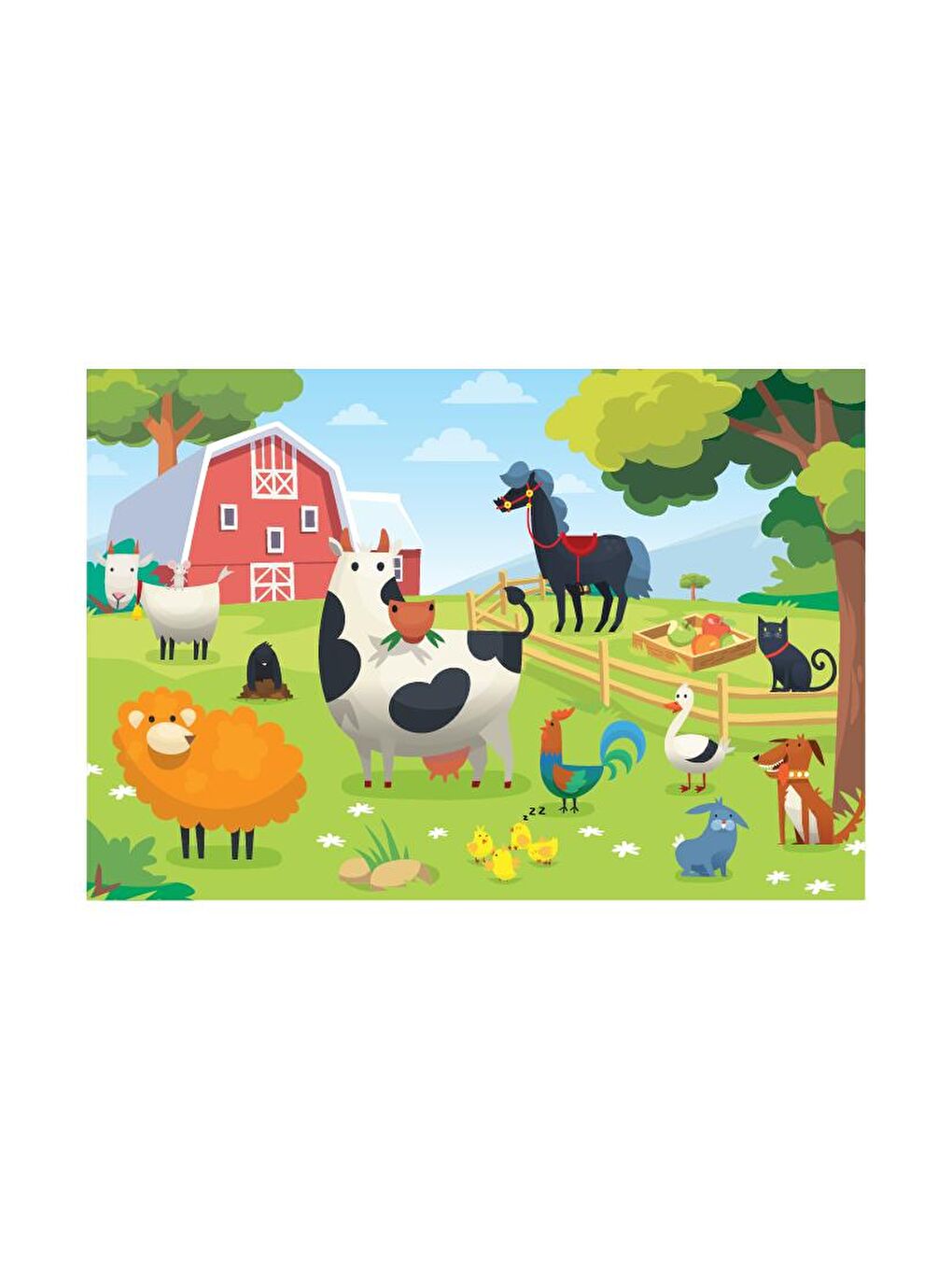 Blue Focus Karışık 24 Parça Puzzle Farm Animals (Çiftlik Hayvanları) - 2