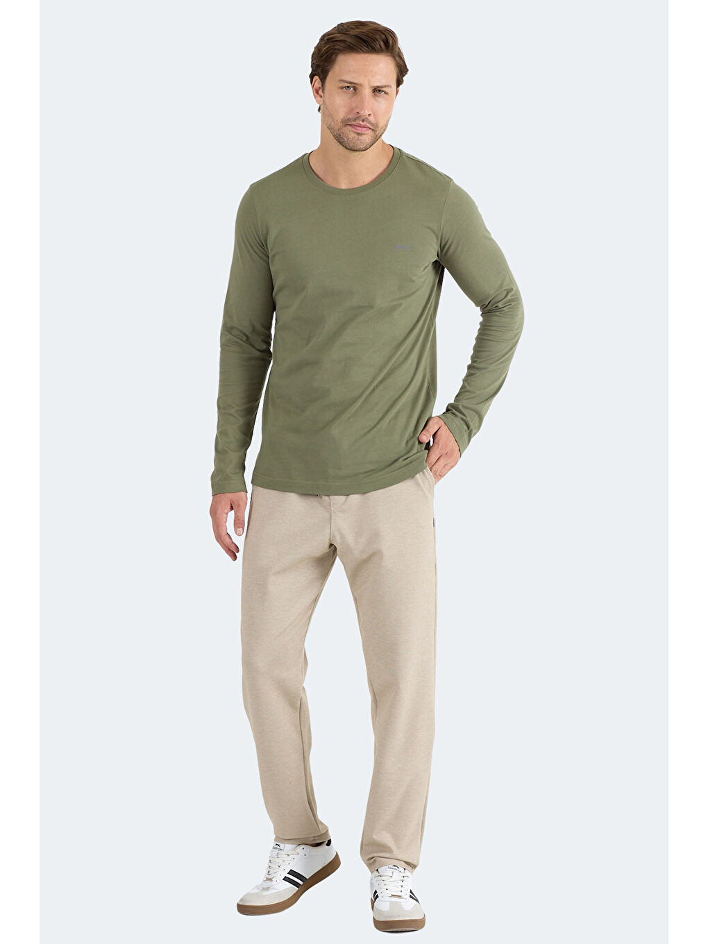 ROVER Erkek Haki Sweatshirt-6