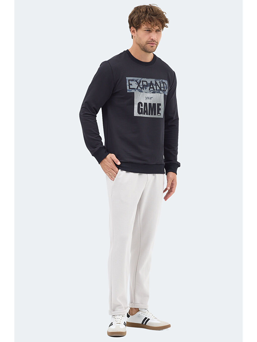 RUBIO Erkek Lacivert Sweatshirt-5