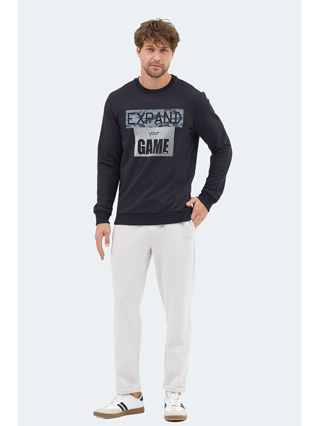 RUBIO Erkek Lacivert Sweatshirt-6