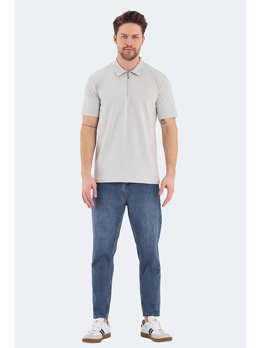 BARRIER Erkek Tişört Gri-6