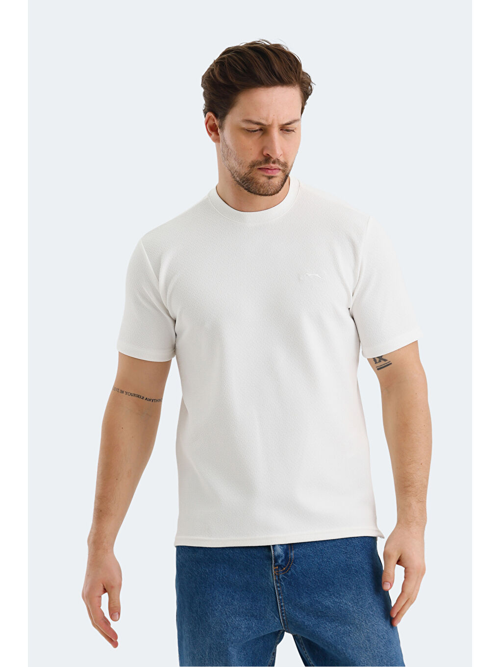 BREEZE Erkek Tişört Ekru-5