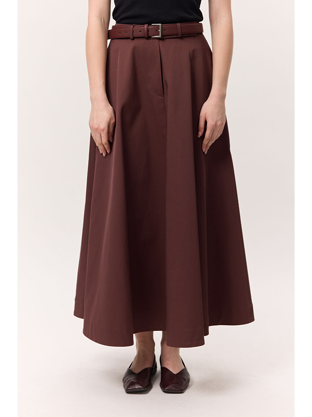Premıum Geniş Etek Bordo-2