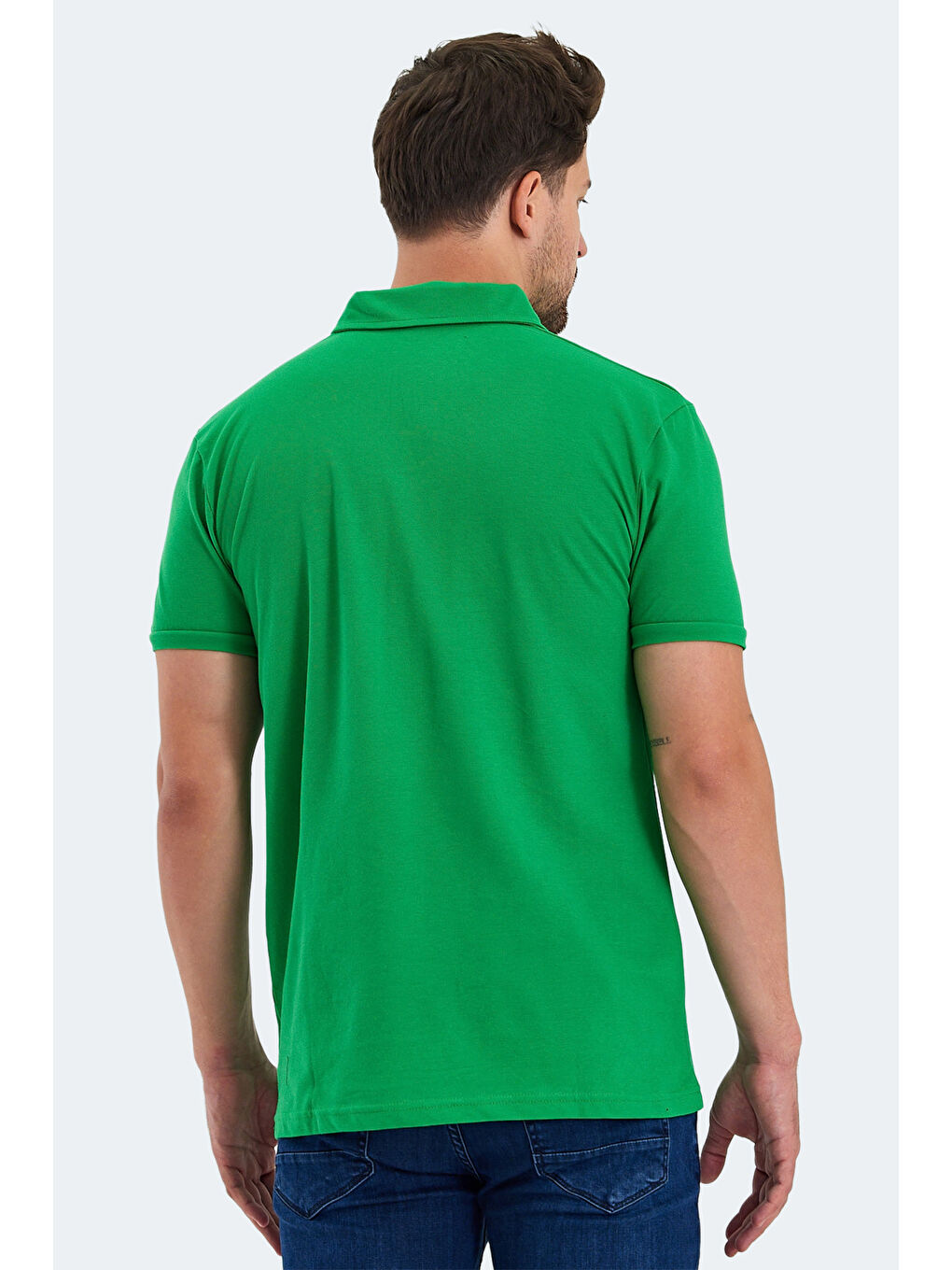 KLASSE Erkek %100 Pamuk Tişört Yeşil-1