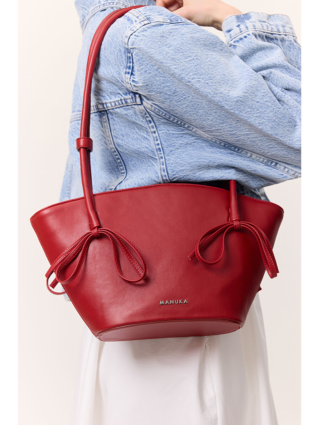 Sandy Fiyonklu Çanta Kırmızı-3