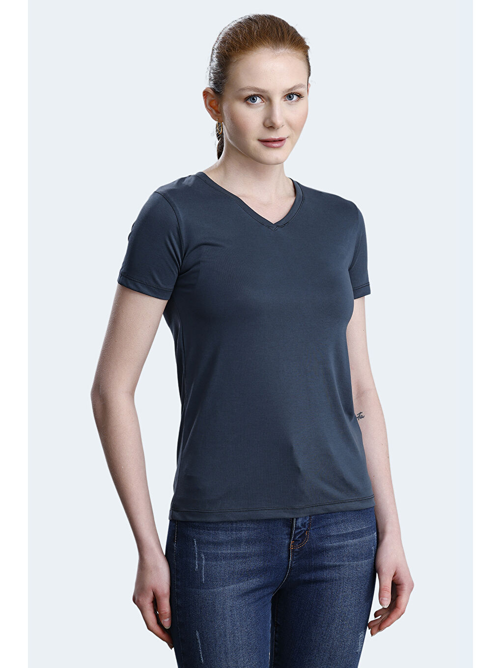 PERICAS Kadın Antrasit Tişört