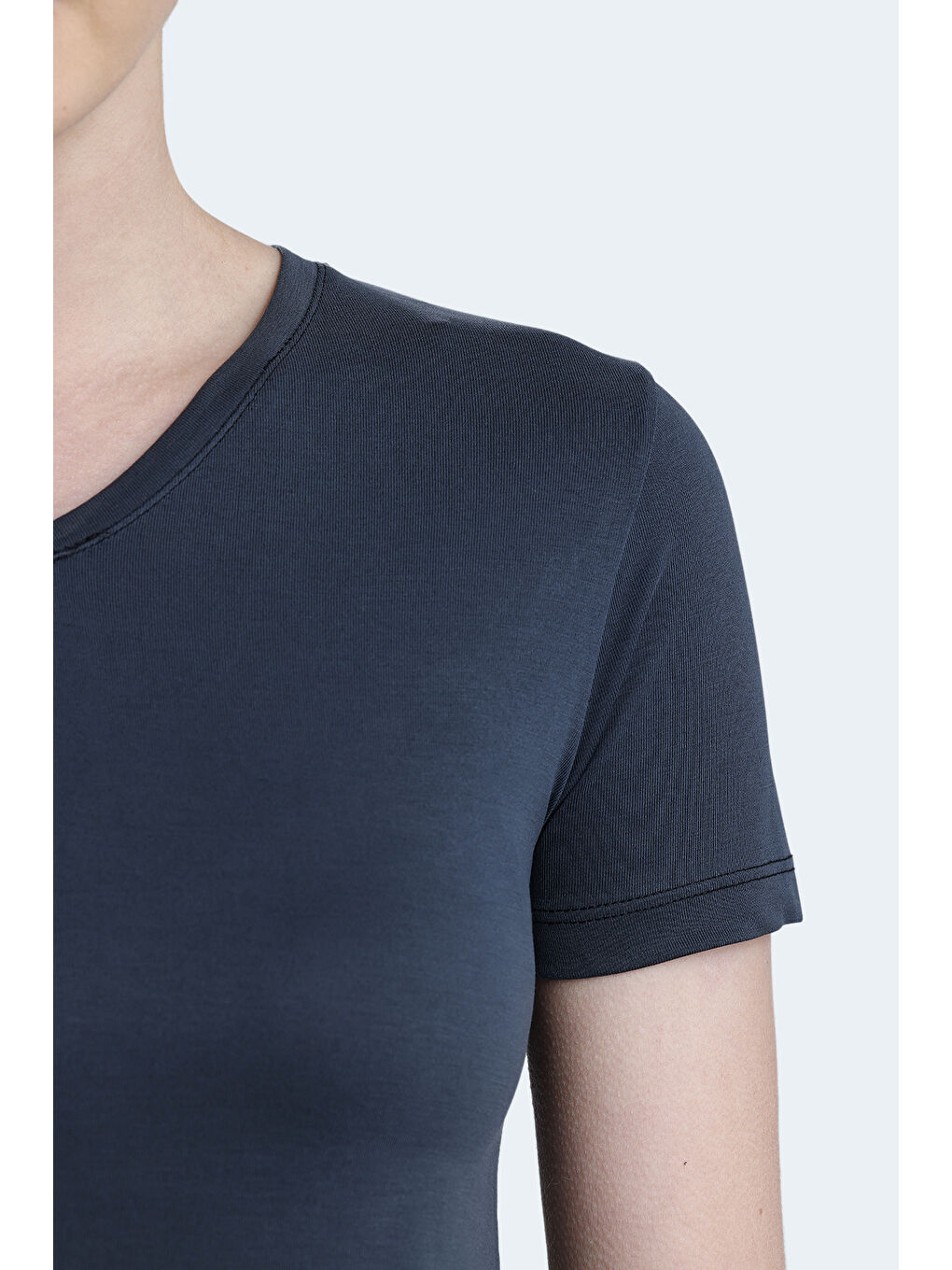 PERICAS Kadın Antrasit Tişört-4