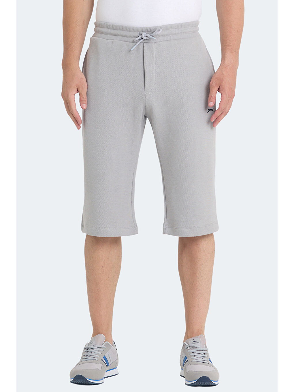 VILJA I Erkek Cepli Kapri Gri Şort-1