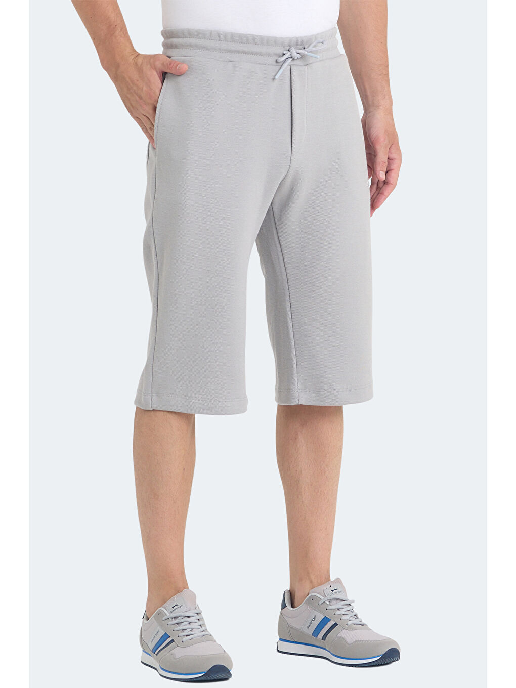 VILJA I Erkek Cepli Kapri Gri Şort-2