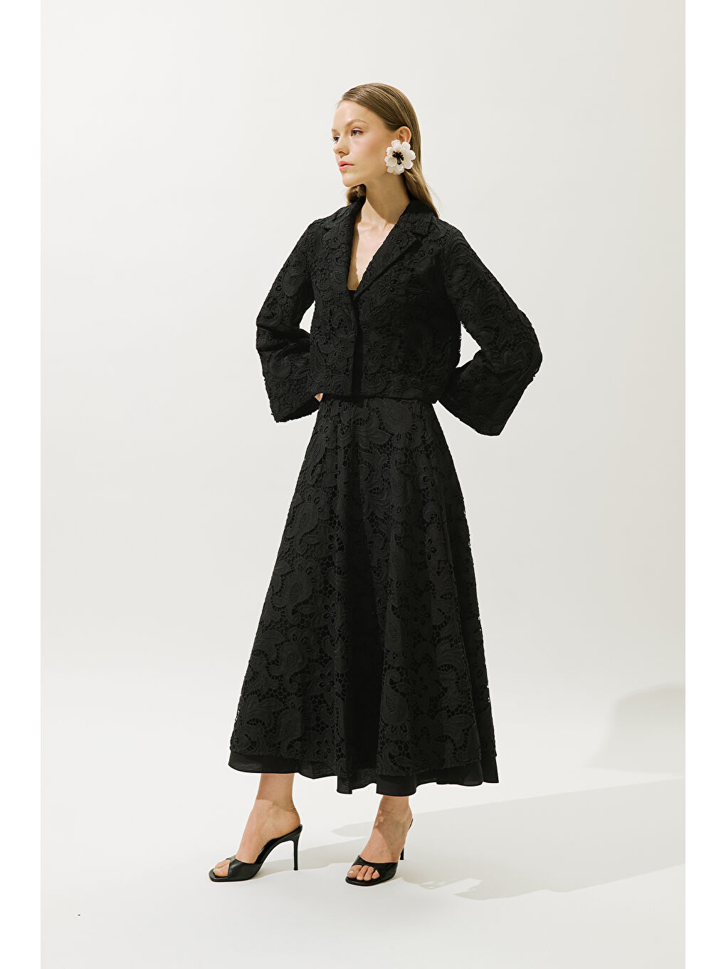 Lımıted Edıtıon Dantel Ceket Siyah-4