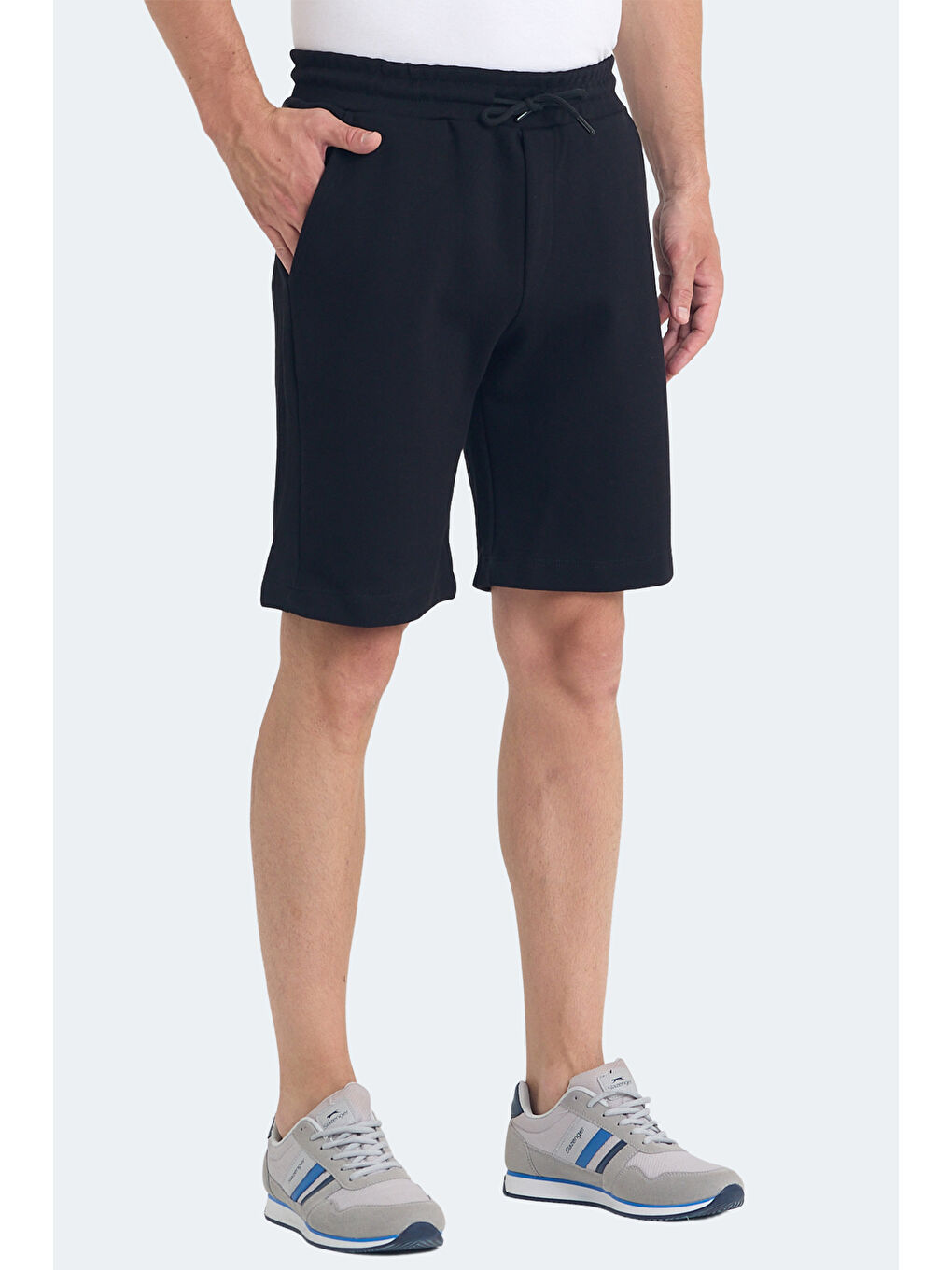 VELVELA I Erkek Cepli Siyah Şort-2