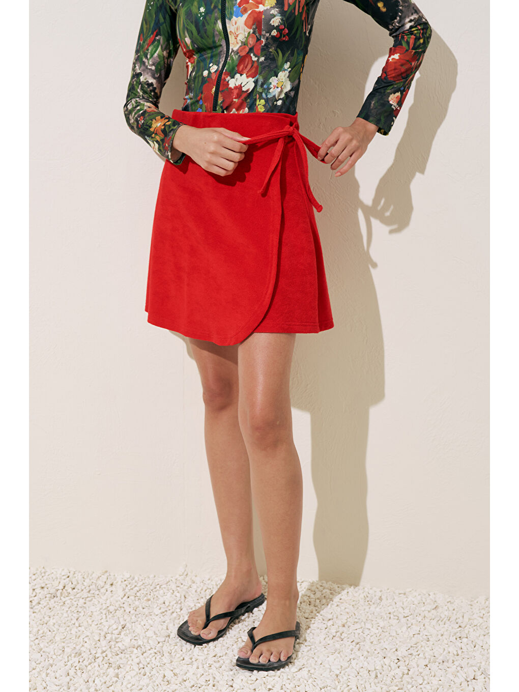 Havlu Pareo Etek Kırmızı-1