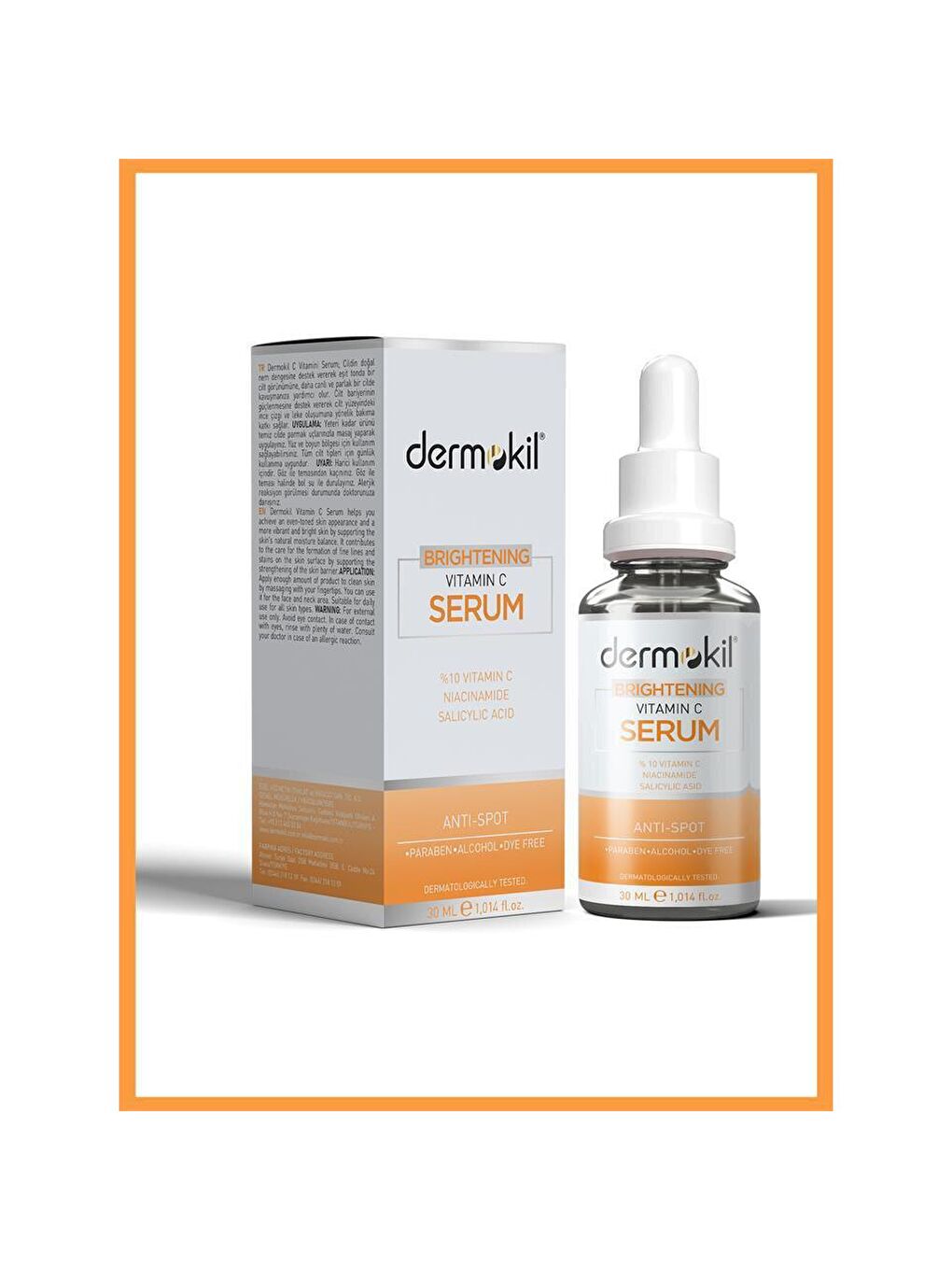 DERMOKIL Turuncu Brightening C Vitamini Serum 30 ml